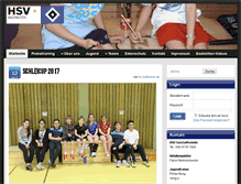 Tablet Screenshot of hsv-badminton.de